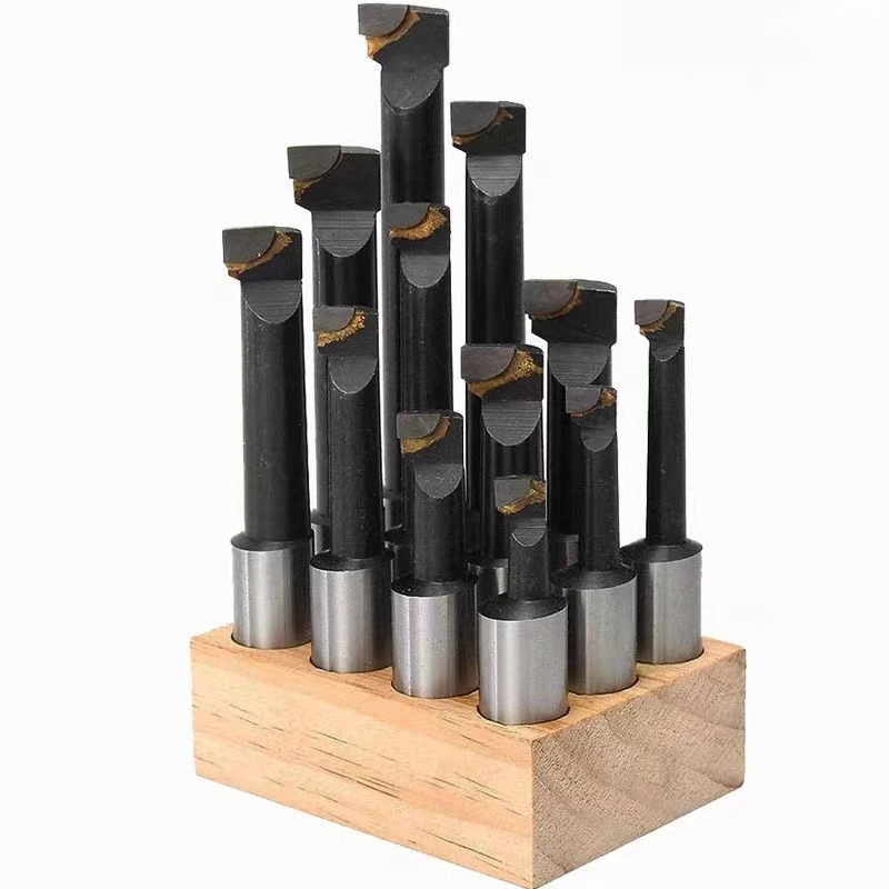 Milling Machine F1 Rough Boring Bar Set, 12/18/25mm Shank Boring Bars Fit 2‑Inch 3‑Inch 4‑Inch F1 Boring Head