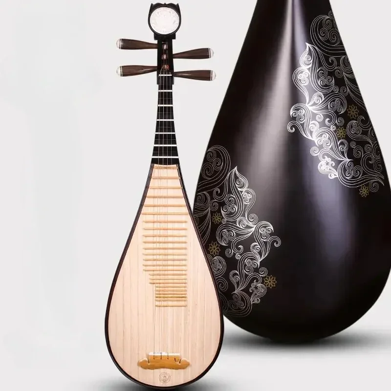 Lute Instrument Adult Pipa Beginners Professional Musical Instrument Gift Luxury African Rosewood Peony Headstock Beginner Set