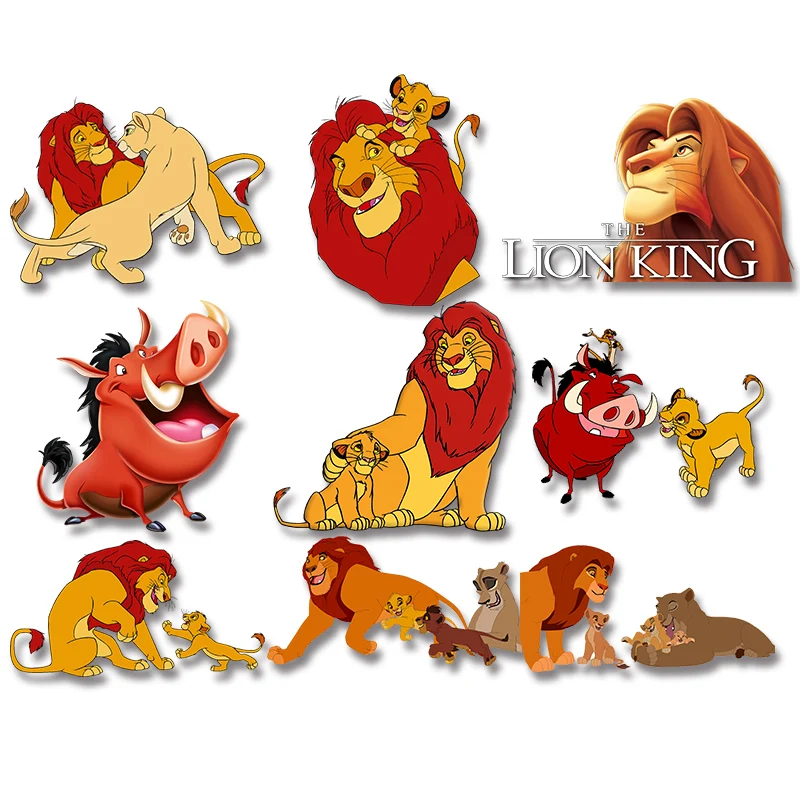 

The Lion King Applique on Clothes Ironing stickers Thermal transfer printing Heat Transfer PVC Patch Vinyl Sticker For Clothes