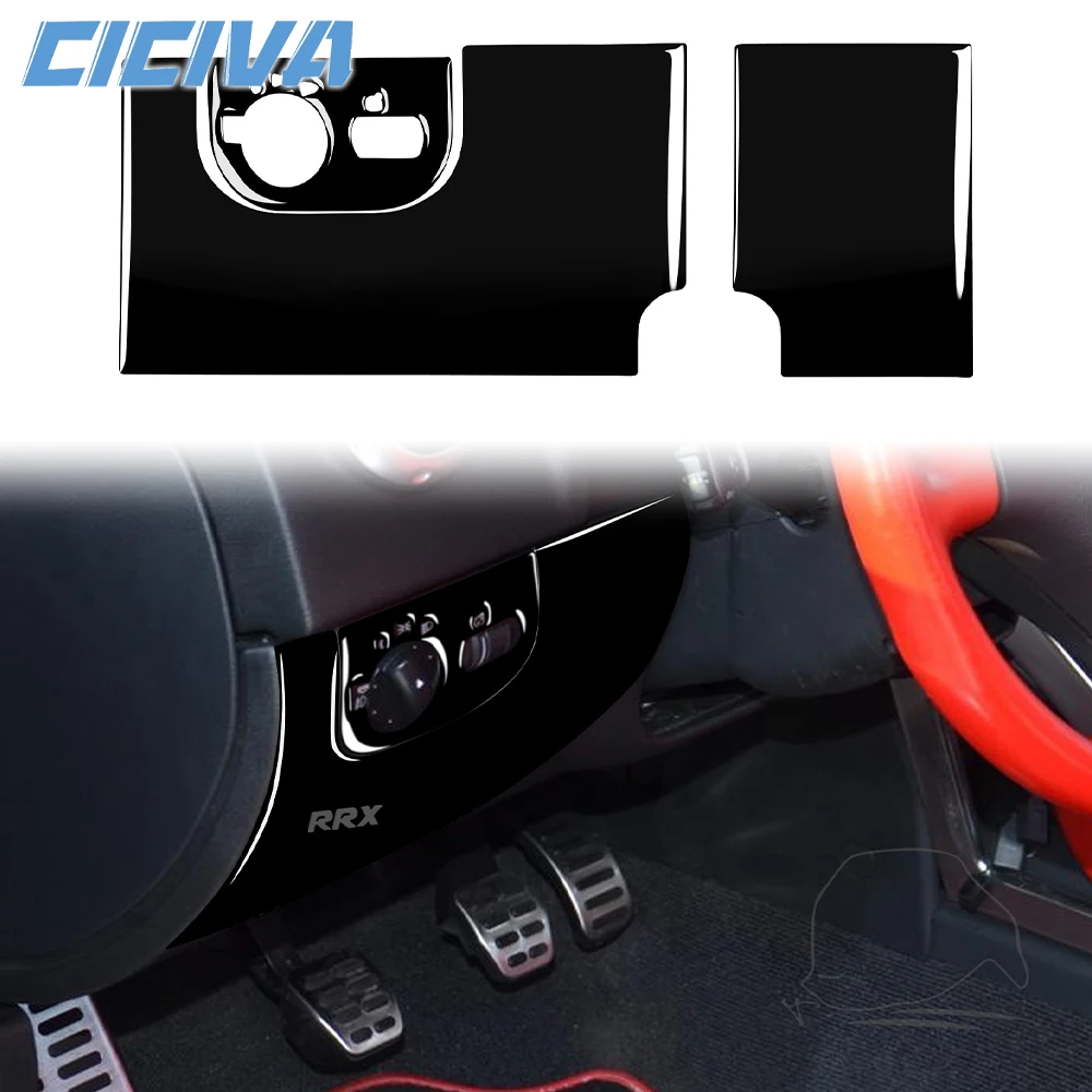

For Audi TT MK1 8N 2001-2006 Piano Black Instrument Headlight Switch Panel Decoration Cover Car inside Trim Accessories Sticker