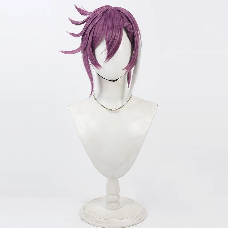 Nijisanji VTuber Banzoin Hakka cosplay wig fixed ponytail Halloween gift