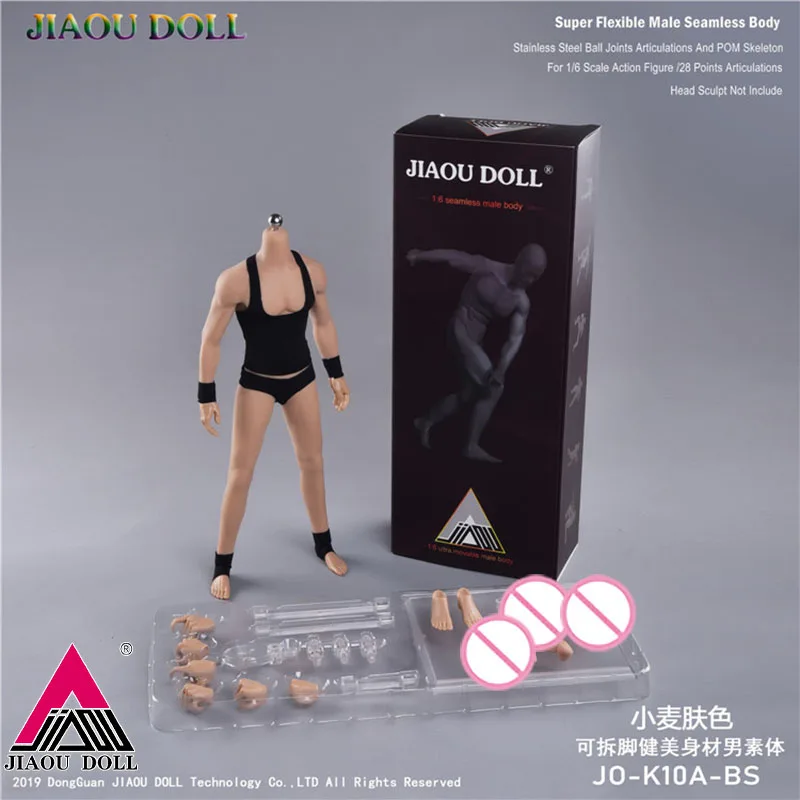 

JIAOU Doll 1/6 JOK-12D JOK-11C JO-K10A JOK-17A Strong Man Super-Flexible Seamless Body 12'' Muscle Male Soldier Action Figure