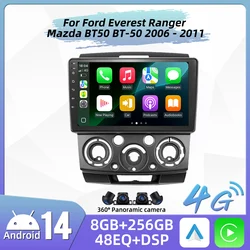 Carplay For Ford Everest Ranger Mazda BT50 BT-50 2006 - 2011 Car Radio Android Car Multimedia Player GPS Navigation Stereo 4G