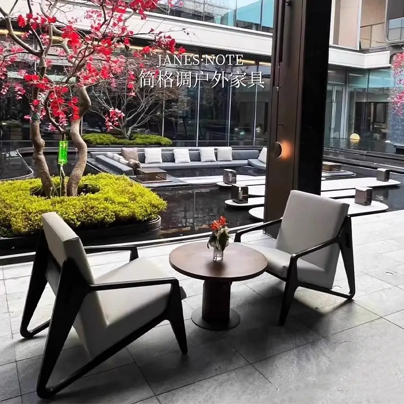 Outdoor vacation aluminum alloy tables and chairs