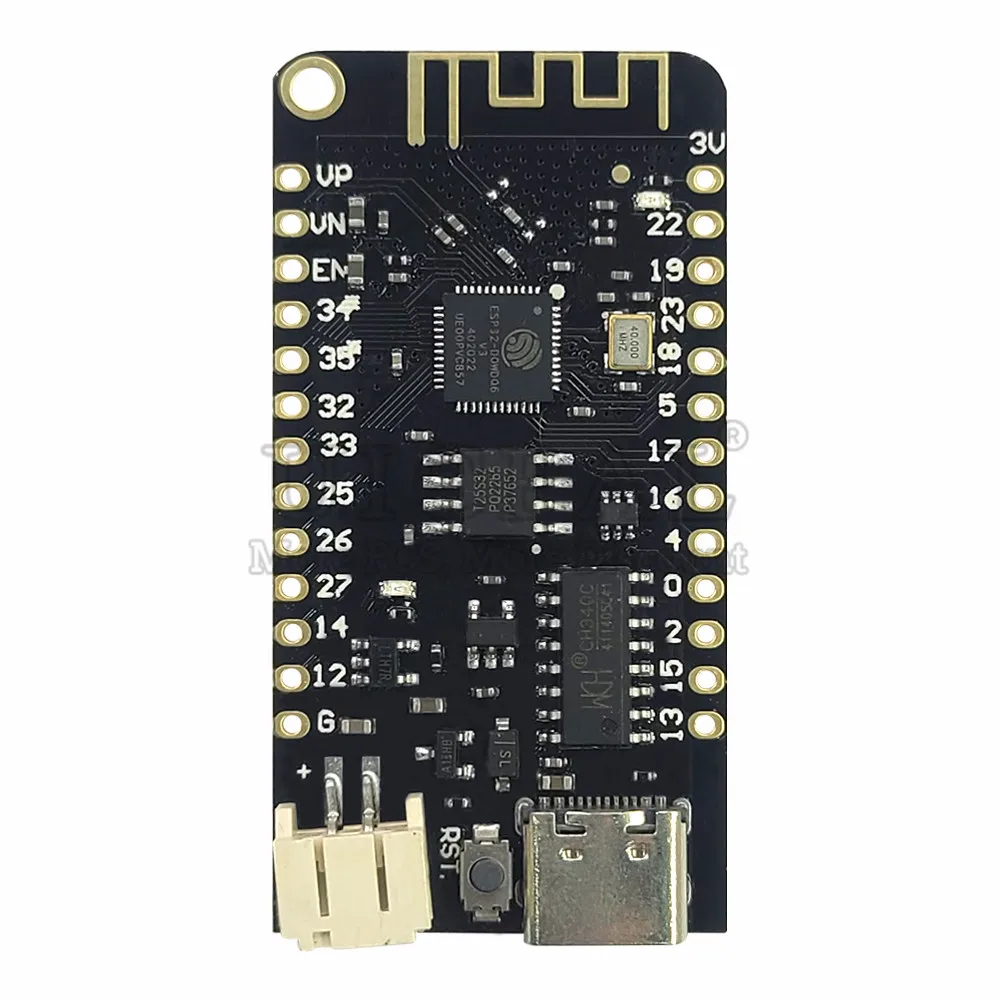 ESP32 Development Board Module with Lithium Battery Interface 2.4G Wifi BT Modules for MicroPython 4MB FLASH USB Type-C