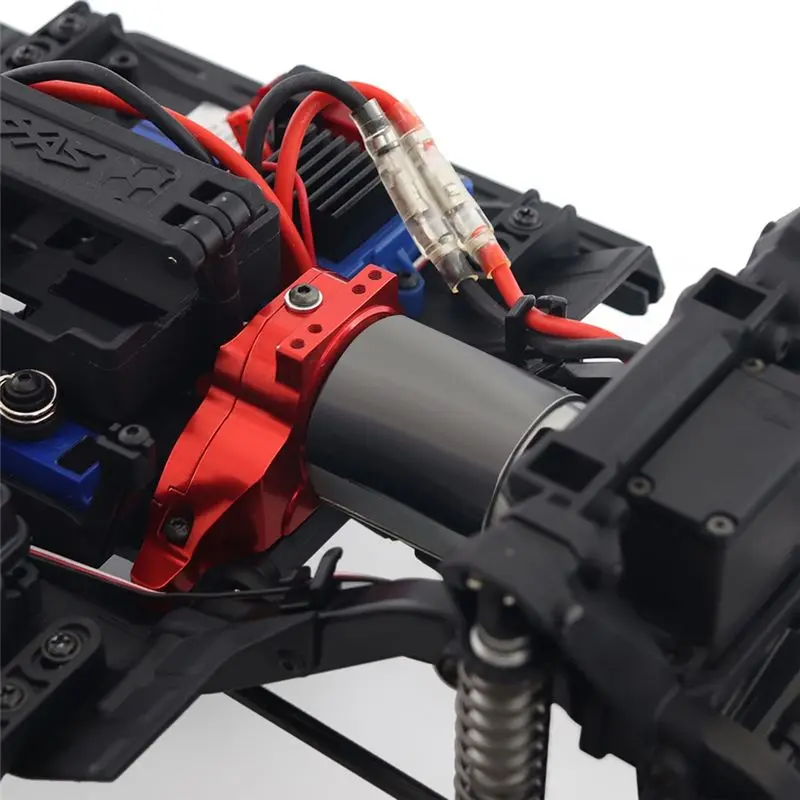 

Component Aluminum Alloy TRX4 Heat Sink Motor Mount Base Gear Cover for 1/10 RC Crawler Car TRX-6 G63 TRX-4,Black
