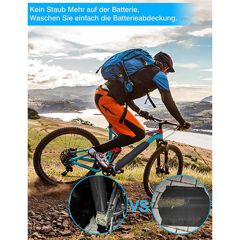ABLB-5X Ebike Battery Protection Cover, E-Bike Battery Protection For Integrated Frame Battery 30-36Cm