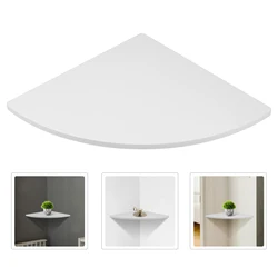 Storage Rack Partition Triangle Fan Shaped Wall Corner Holder Hanging Shelves for