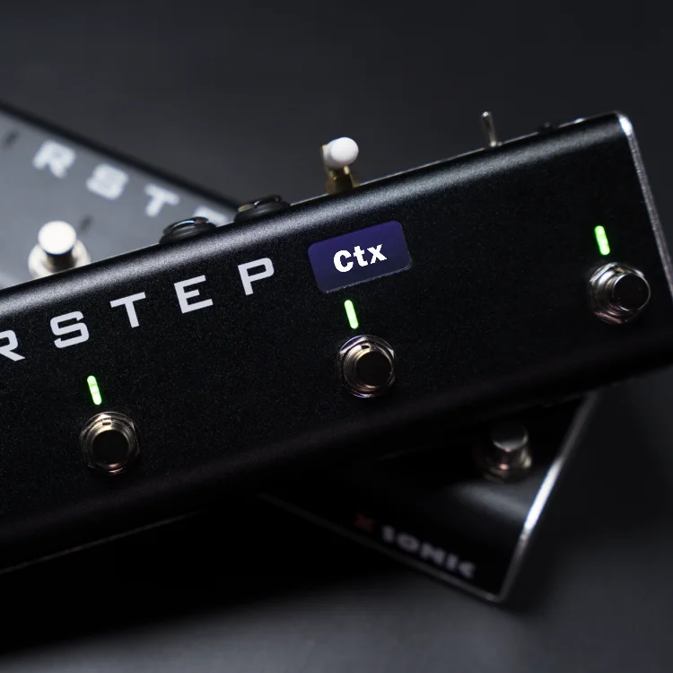 

Беспроводной педальный контроллер AIRSTEP Ctx для Nano Cortex, режимы Preset/Effect, два входа для педалей Expression, управление через приложение AIRSTEP Cortex