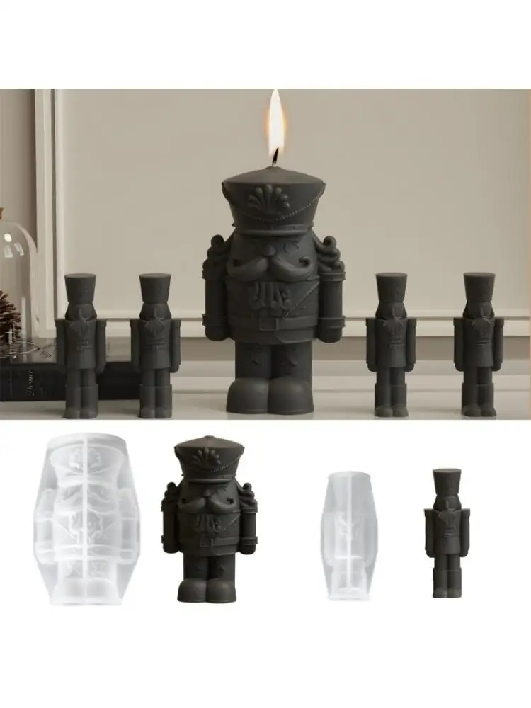  King Soldier Figurines Moulds Silicone Texture Suitable for Resin and Projects