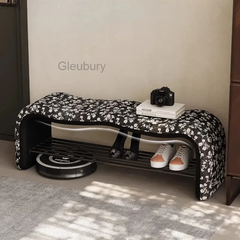 Designer Slippers Shelf Nordic Italian Shoe Minimalist Luxury Modern Shoe Cabinet With Seat Entrance Hall Muebles Home Furniture