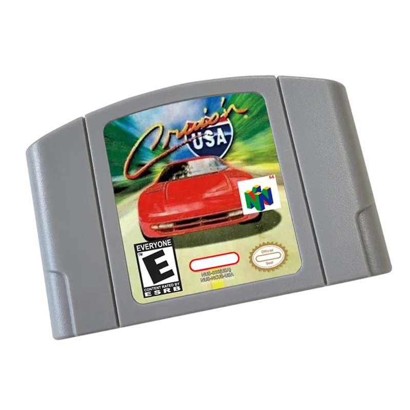 N64 games Cartridge -Crusin USA NTSC  And PAL Version Retro Games reconstructed