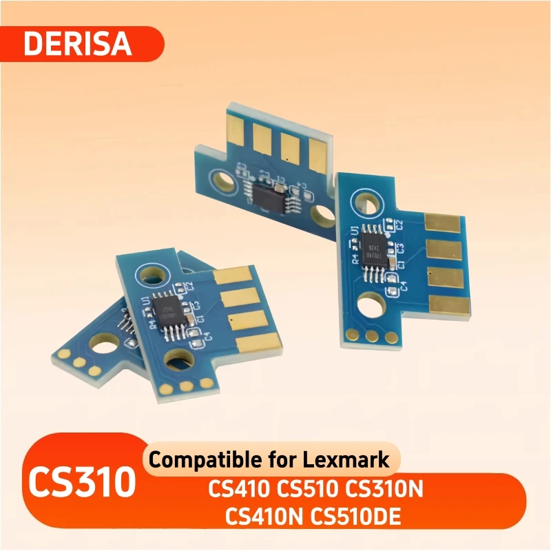 4pcs CX310 CX410 CX510 CS310 CS410 CS510 CS317 CX317 Toner Chip For Lexmark CS417 CX417 CS517 CX517 Reset Chip Toner Cartridge