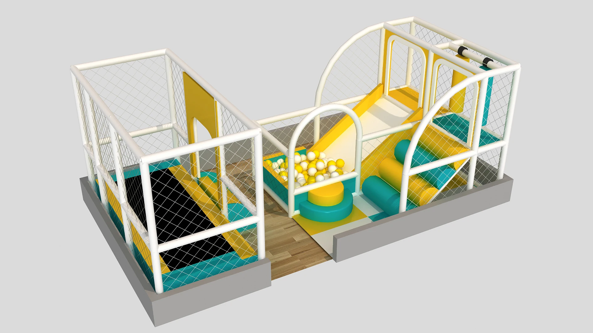 

Indoor Soft Castle Play Structure for Kids - Fun Play Equipment Shipped to Guatemala