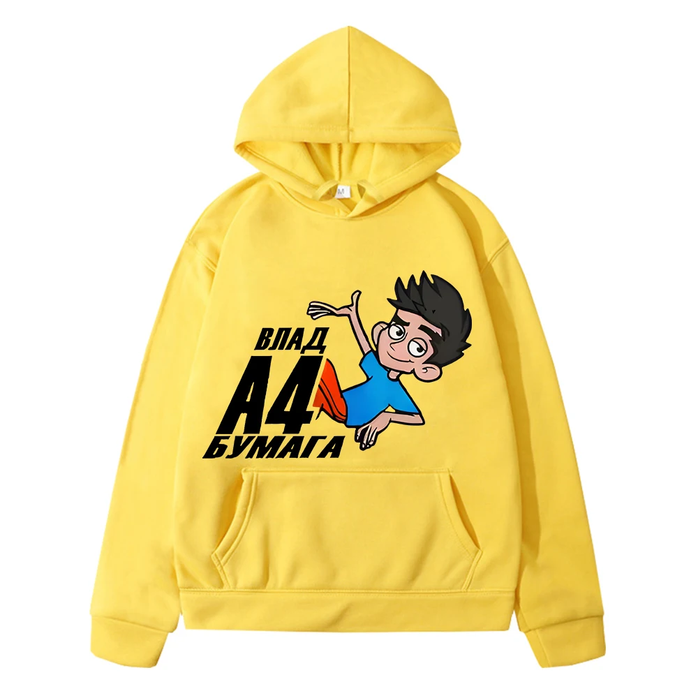 Влад a4 Бумага kids anime hoodie Autumn Fleece Sweatshirt y2k sudadera pullover Casual Merch A4 Jacket Hoodies boy girls clothes