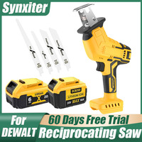 Cordless Reciprocating Saw For DEWALT DCB200 18V Battery With 4pcs Blades Electric Saw Metal Wood Pipe Cutting Power Tool