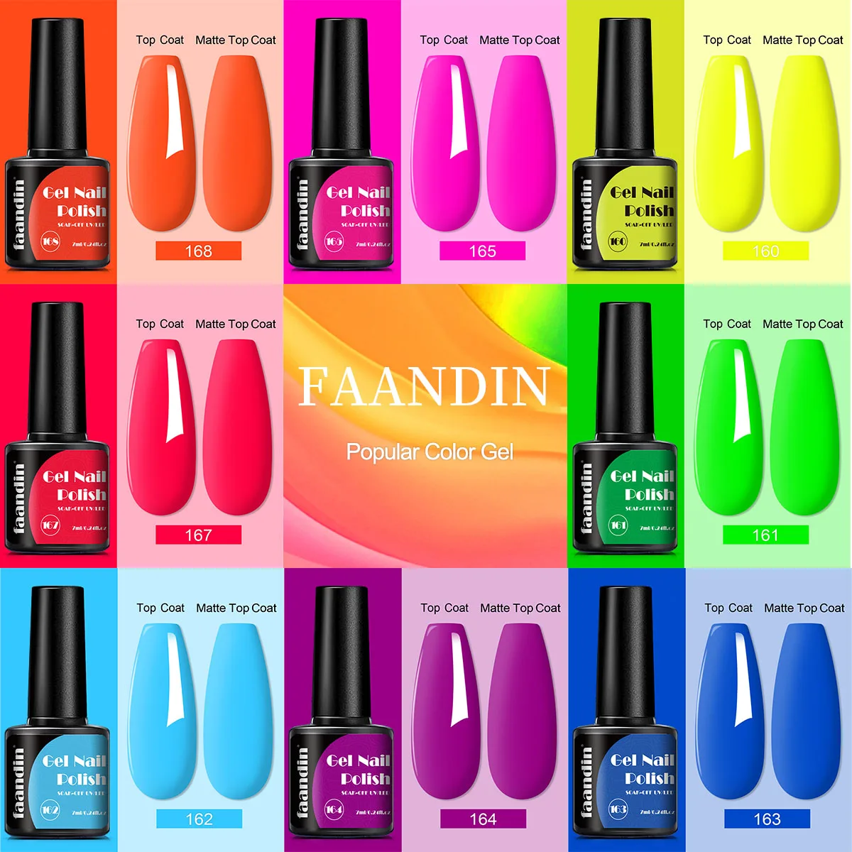 فاسدين 0. زجاجة سعة 24 أونصة، لون خالص، طلاء أظافر جل، سلسلة ألوان مبهرة مختارة، طلاء أظافر بلون سادة، مصباح أظافر سريع الجفاف، خالي من الكحول، لون كامل، ليس من السهل أن يطبيه في المنزل، طلاء أظافر عصرية للنساء