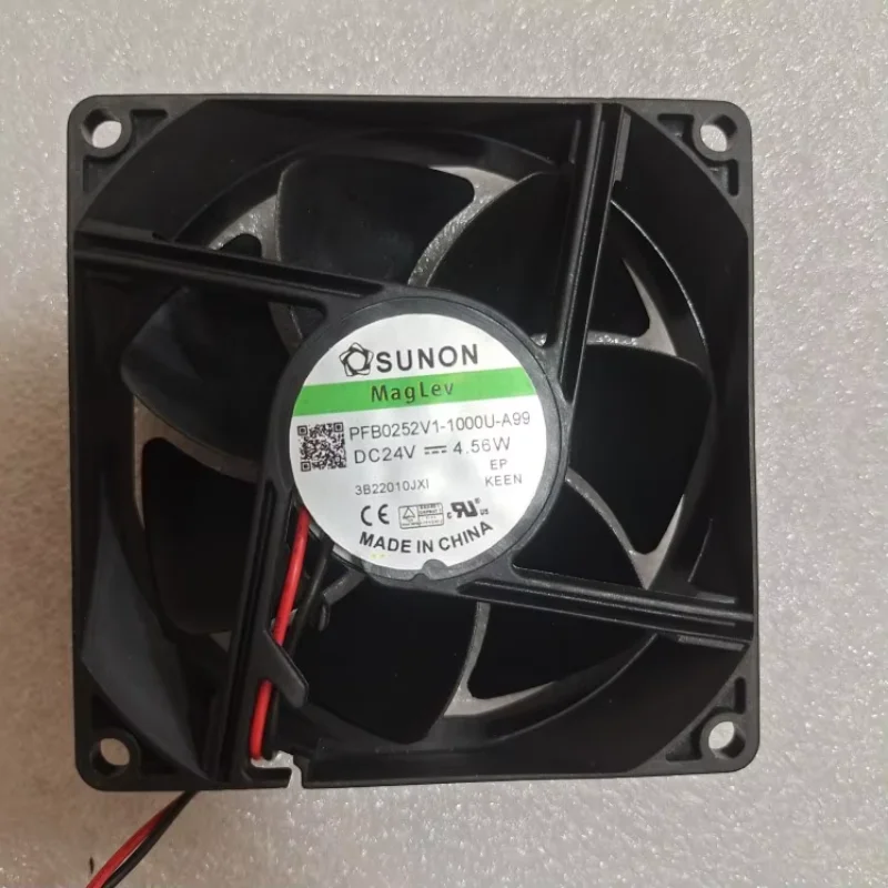 

SUNON PFB80252V1-1000U-A99 DC 24V 4.56W 80x80x25mm 2-Wire Server Cooling Fan