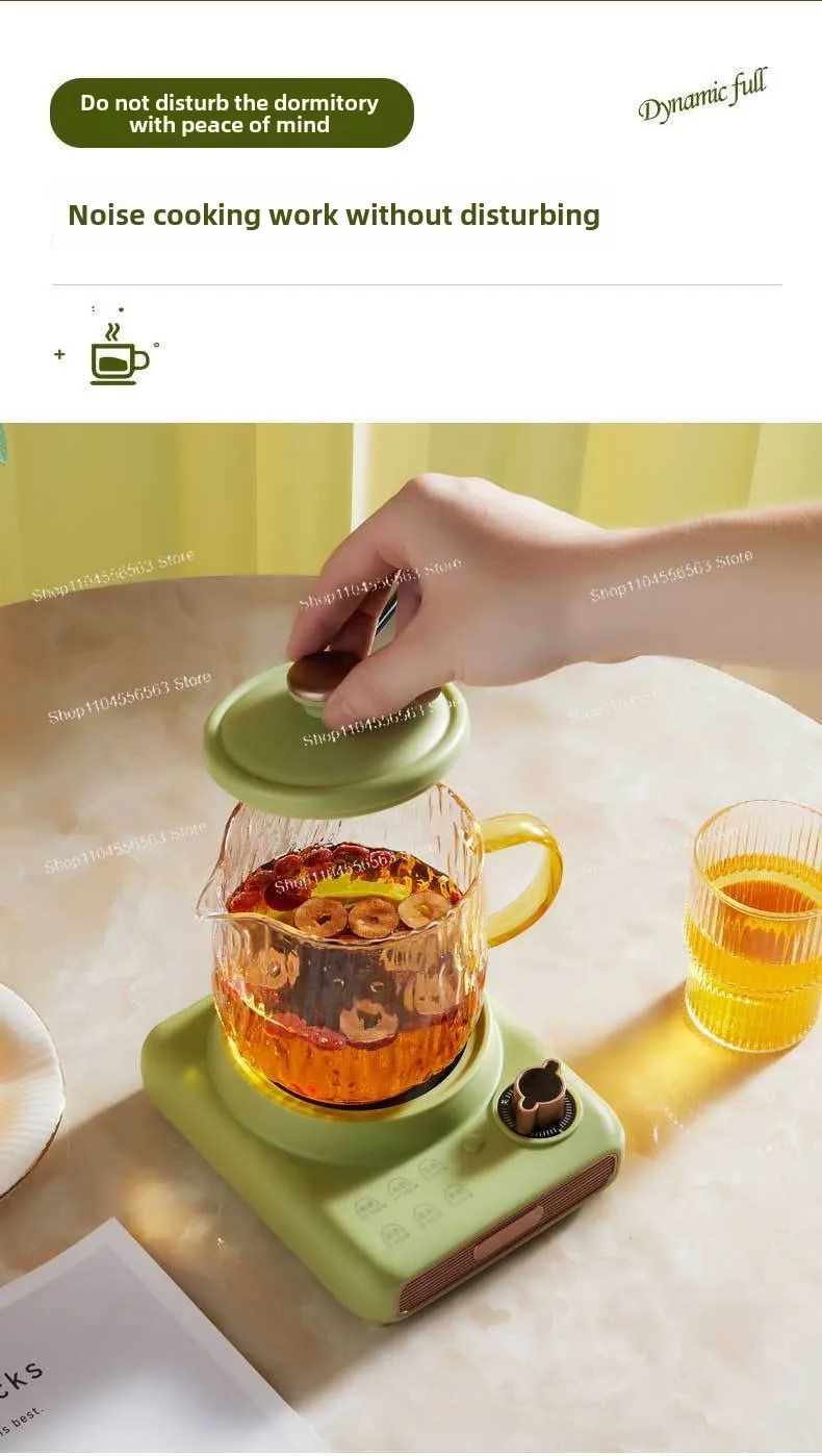 Gezondheidsbeker Elektrische stoofpotbeker Draagbare ketel Glazen gezondheidspot Elektrische beker Kantoor Kleine theepot