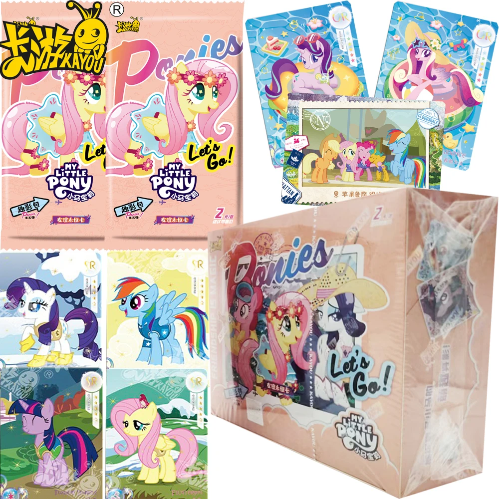 

KAYOU Genuine My Little Pony Collection Cards Magical Friendship Characters Loved By Fans Cartoon Cute Peripheral Cards Toy Gift