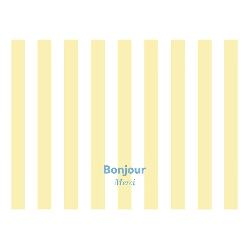 VIKAMA Pastel Vertical Stripe Dish Drying Mat,Letter Print Quick‑Absorb Draining Pad, Non‑Slip Kitchen Home Decoration