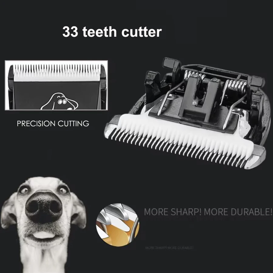 High Power Corded Professional Pet Hair Trimmer Dog Cattle Rabbits Grooming Shaver BaoRun Pet Clipper Electric Cutting Machine
