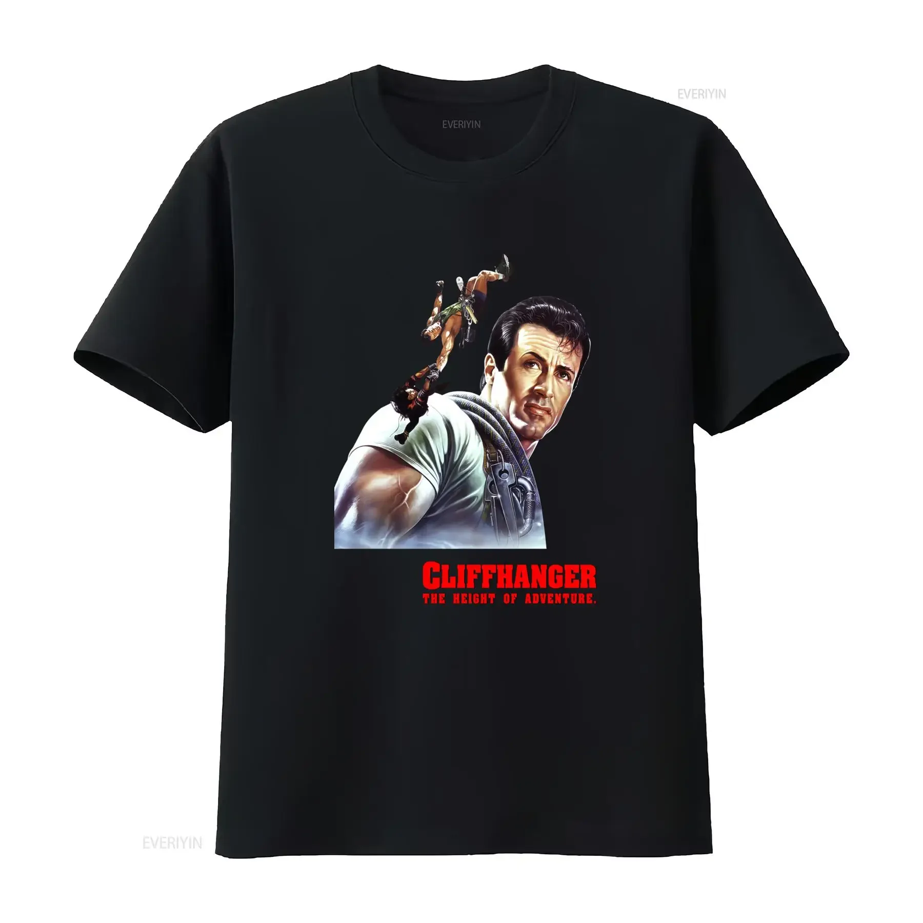 Cliffhanger Cult Movie Adventure T Shirt for Men The Height of Style and Nostalgia vintage Washed Unisex streetwear