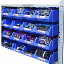 Garage Rack Screw Tool Storage Box Plastic Stackable Part Workshop Organizer Thickened Combined Part  For Workshop Goods Shelves