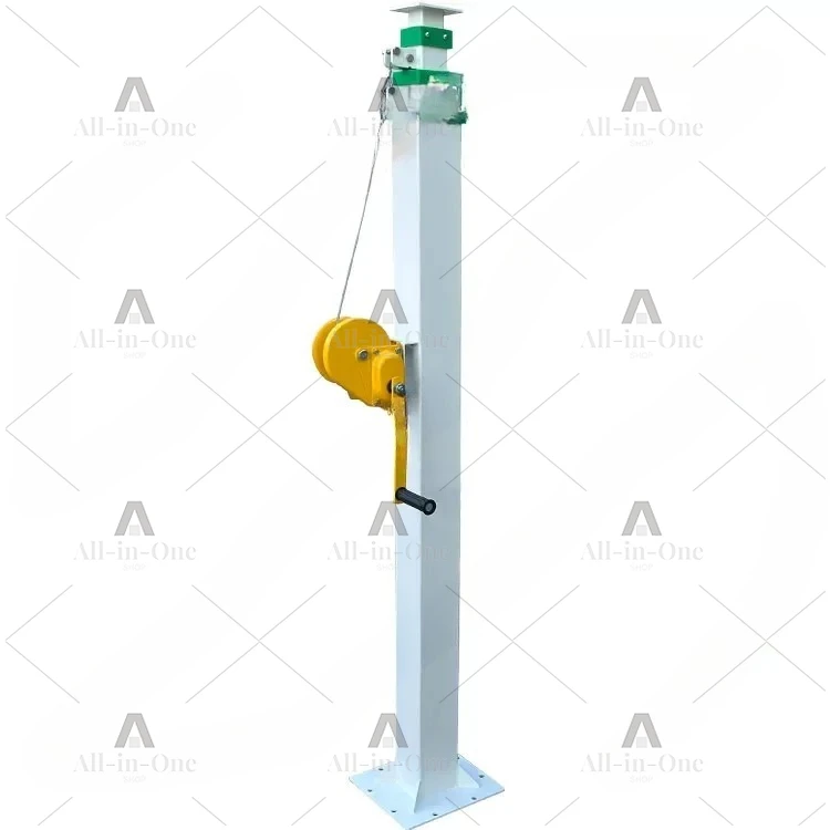 3-6 Section Retractable Galvanized Electric Winch Hydraulic Light Tower Telescopic Mast Machine