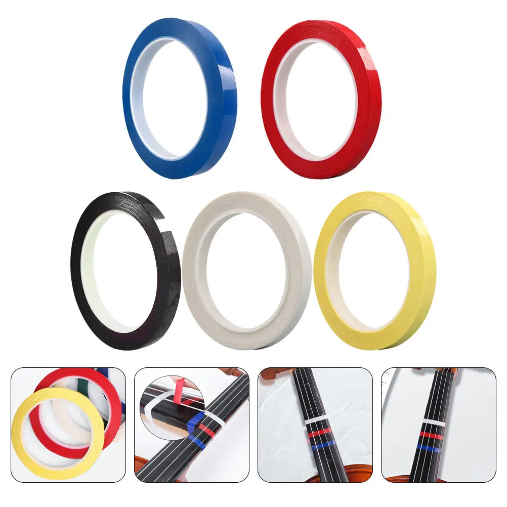 

5Pcs Colorful Violin Fingerboard Position Stickers Tape for Violin Cello Beginners Playing Guide Note Position Markers