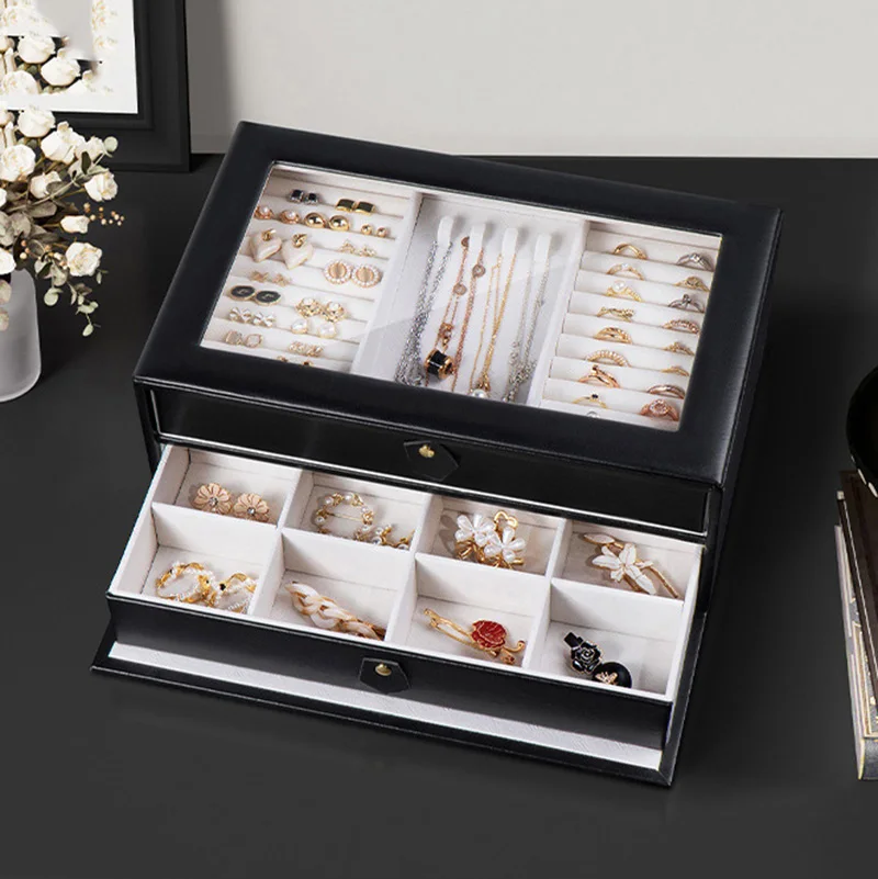 

Jewelry Box For Anniversaries Day,Engagement Gift Bridesmaid Gift Boxes Jewelry Case Storage Organizer Box Organizer Supplies