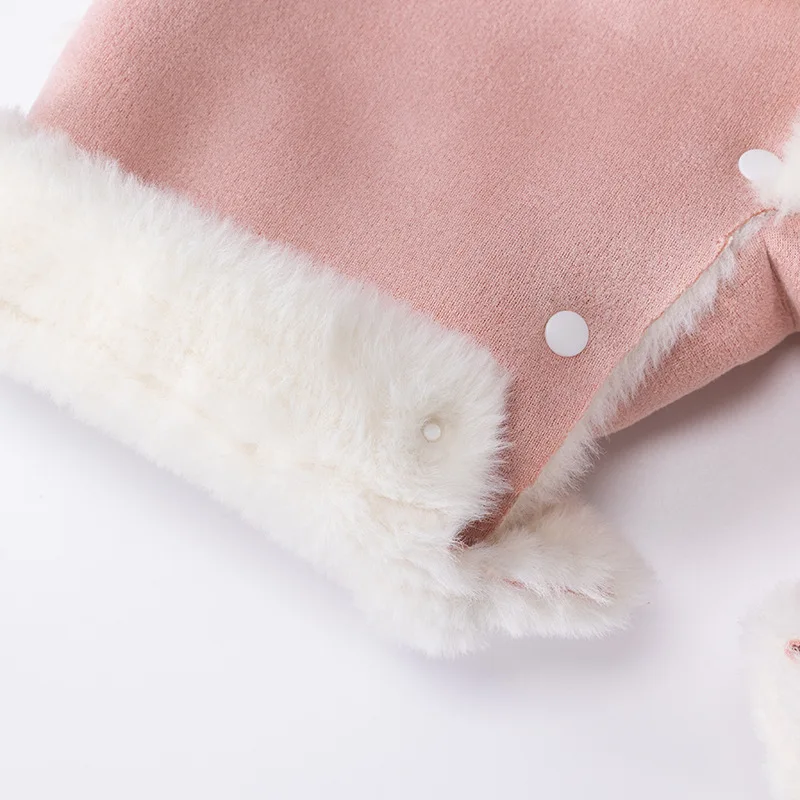 بدلة قفز جديدة لخريف وشتاء 2025 سميكة من قطعة واحدة للرضع والأطفال الصغار، رومبير دافئ ولطيف