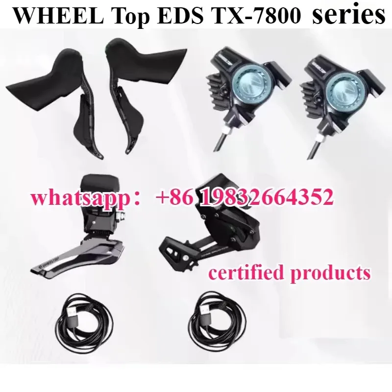 

WHEELTOP EDS TX Electronic Wireless Road Bike Transmission, Carbon Fiber, Aluminum Alloy, 2*3-14s Speed Adjustment