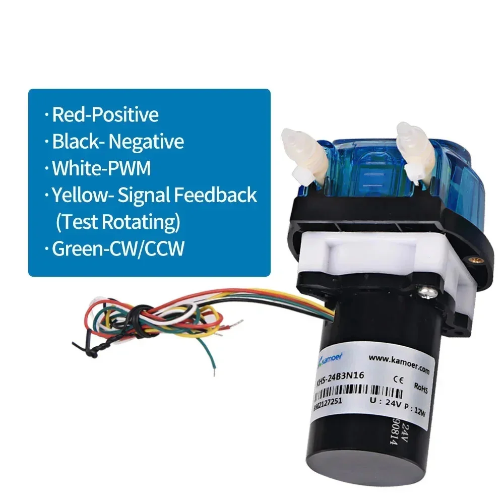 12V 24V DC Motor High Flow Self-priming Pump For Liquid Transfer Dosing Pump Kamoer KHS Mini Peristaltic Pump