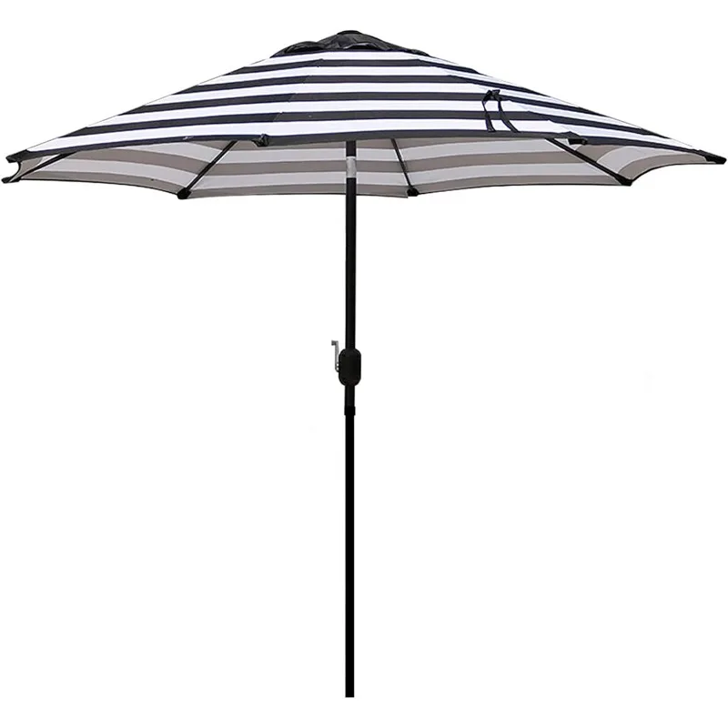 Outdoor Patio Umbrella, Outdoor Table Umbrella, Yard Umbrella, Market Umbrella with 8 Sturdy Ribs