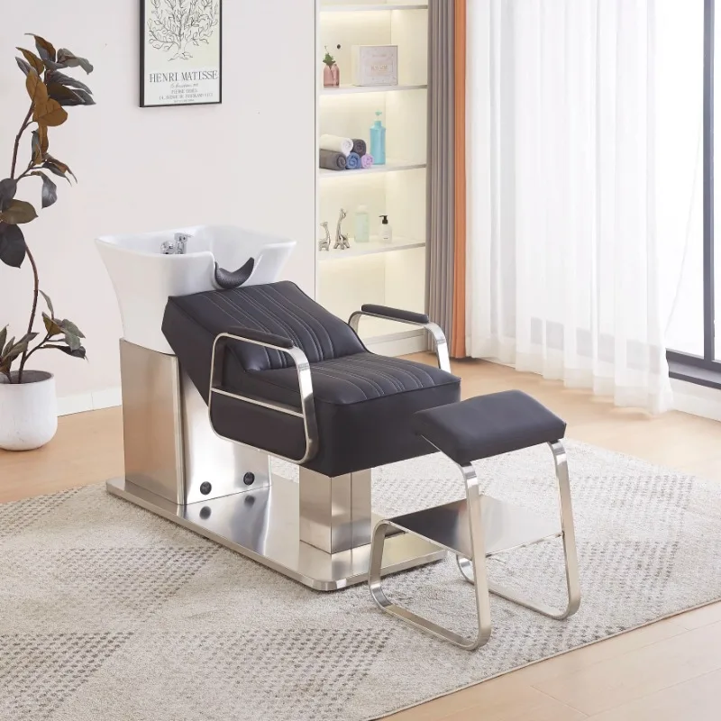 

Barber Shop Professional Shampoo Chairs Shower Hairdressing Shampoo Chairs Minimalistic Lounge Massageador Salon Furniture