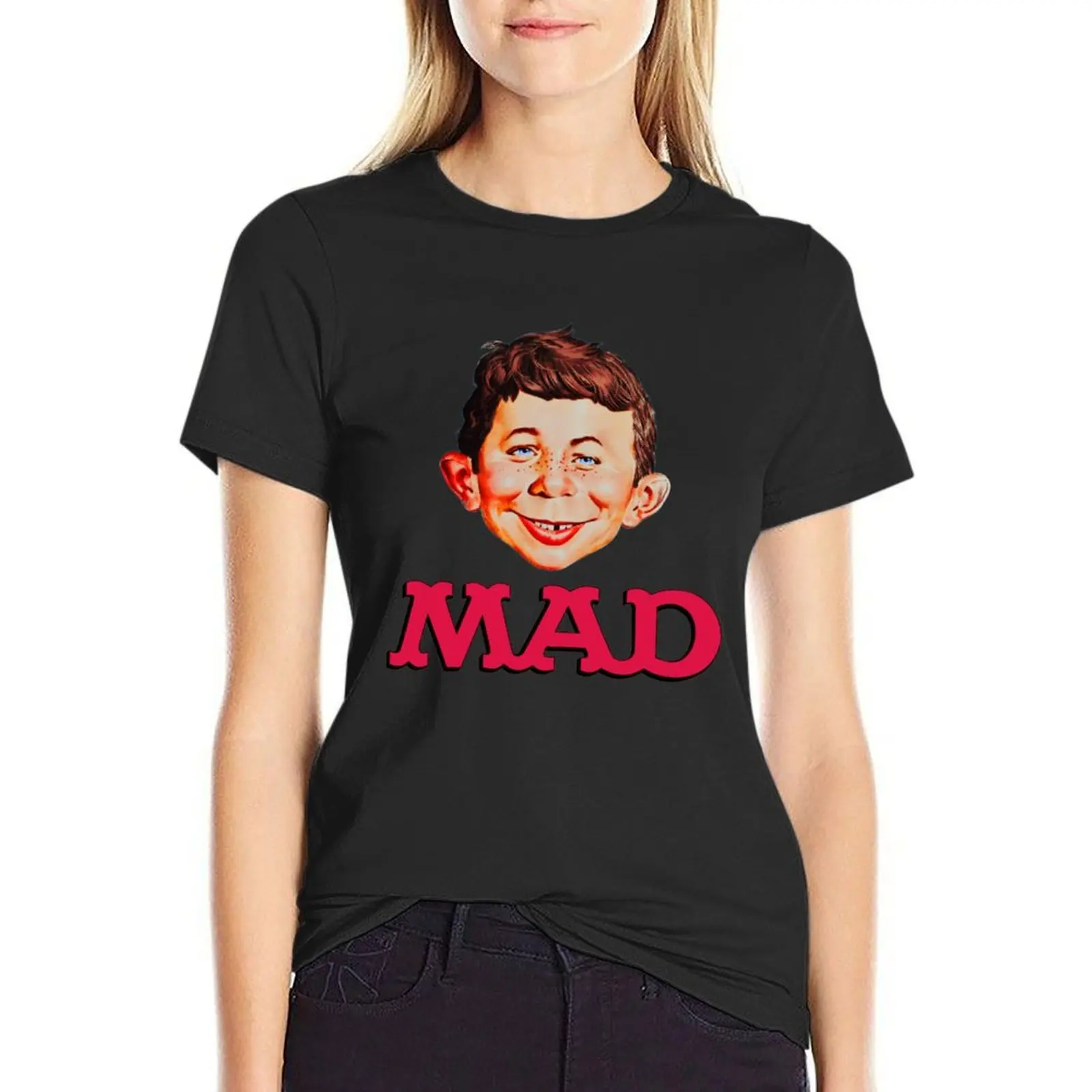 

Mad Magazine T-Shirt funnys hippie clothes anime Woman T-shirts