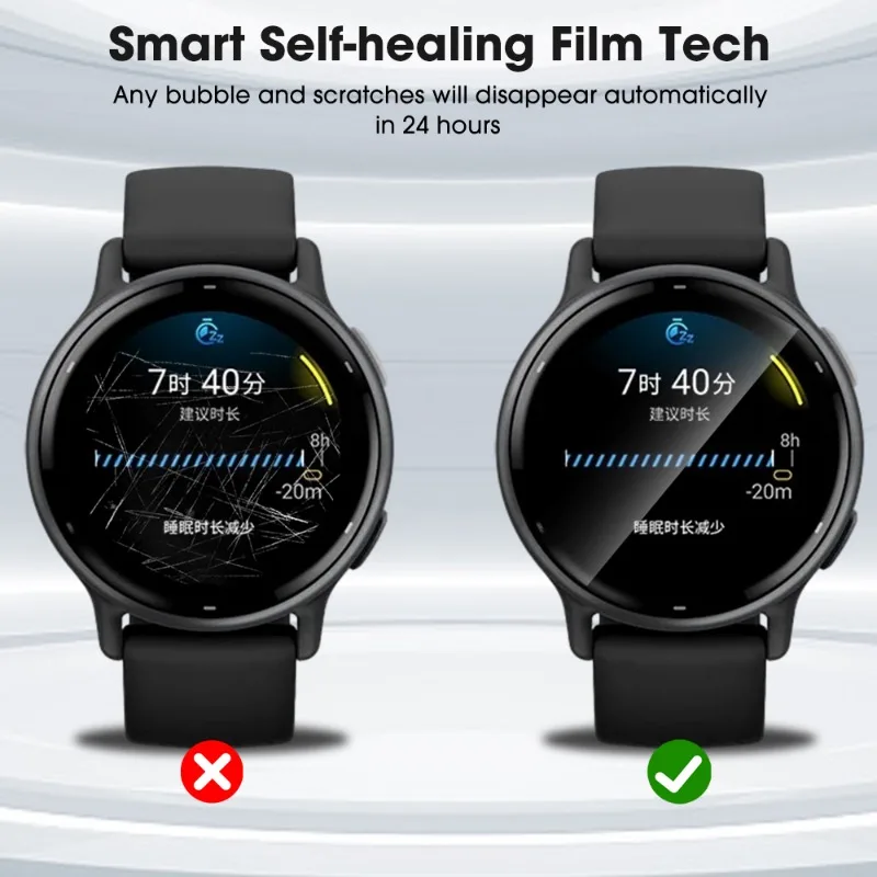 Filme de hidrogel para Garmin Vivoactive 5 Smartwatch, Protetor de Tela HD, Películas Protetoras Anti-Scratch, 1Pc