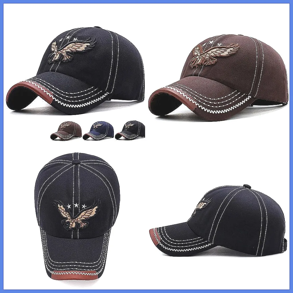 

Men's Women's Eagle Baseball Cap Moisture-Wicking Sun Hat for Outdoor Sports Travel