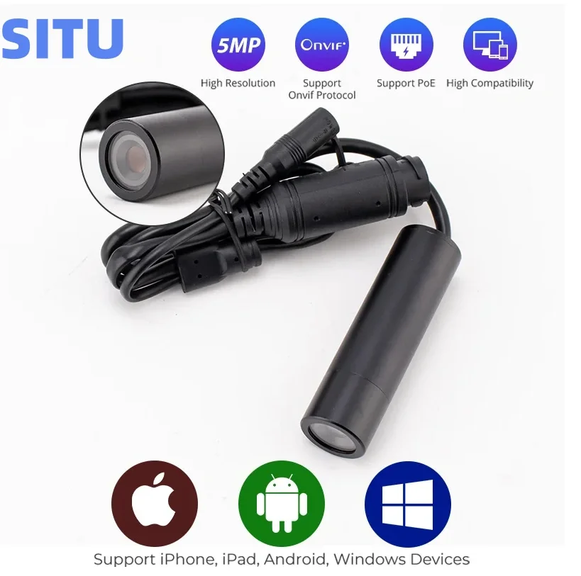 

5-мегапиксельная мини-камера POE, 3,6 мм, пуля, домашняя камера видеонаблюдения, ночное видение, P2P, Full HD-видеорегистратор, IP-камеры POE Onvif