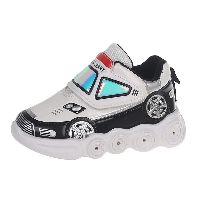 Spring Autumn Male Sneaker LED Light Car Kid Shoe Fashion Kid Sneaker Comfort Girl Sneaker Casual Allmatch Gril Shoe Кроссовки