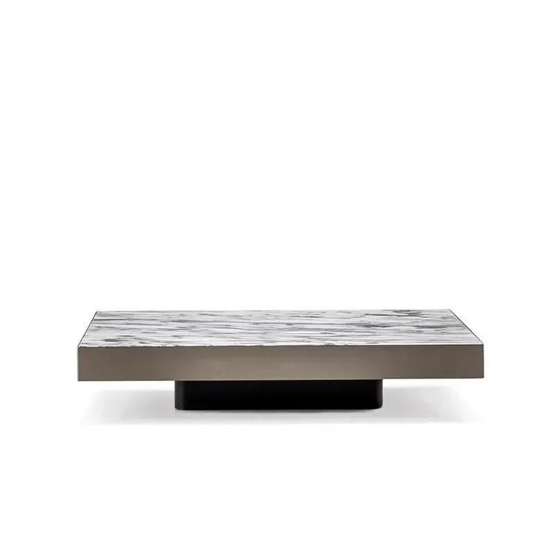 Q  light luxury living room square rotating creative coffee table