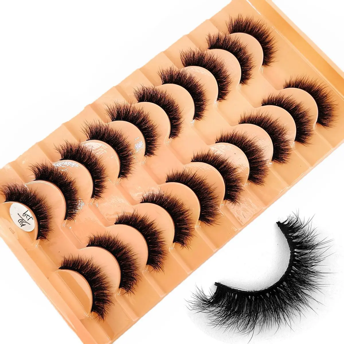 HBZGTLAD New 10 Pairs Natural False Eyelashes Fake Lashes Long Makeup 3d Mink Lashes Extension Eyelash Mink Eyelashes for Beauty