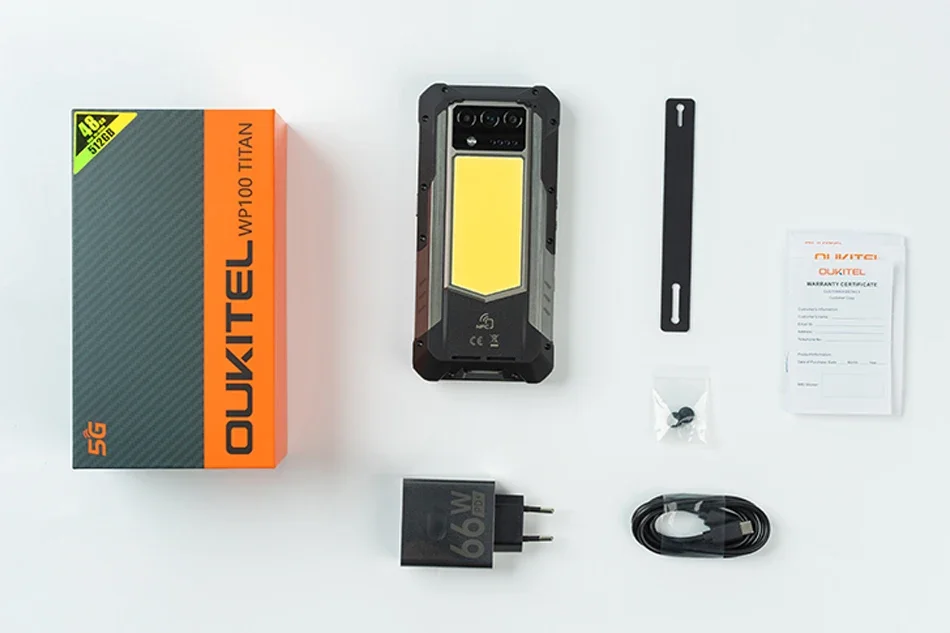 OUKITEL WP100 TITAN 5G スマートフォン Oukitel WP100 Titan 5G Rugged Phone 6.8-inch 120Hz 33000mAh Big