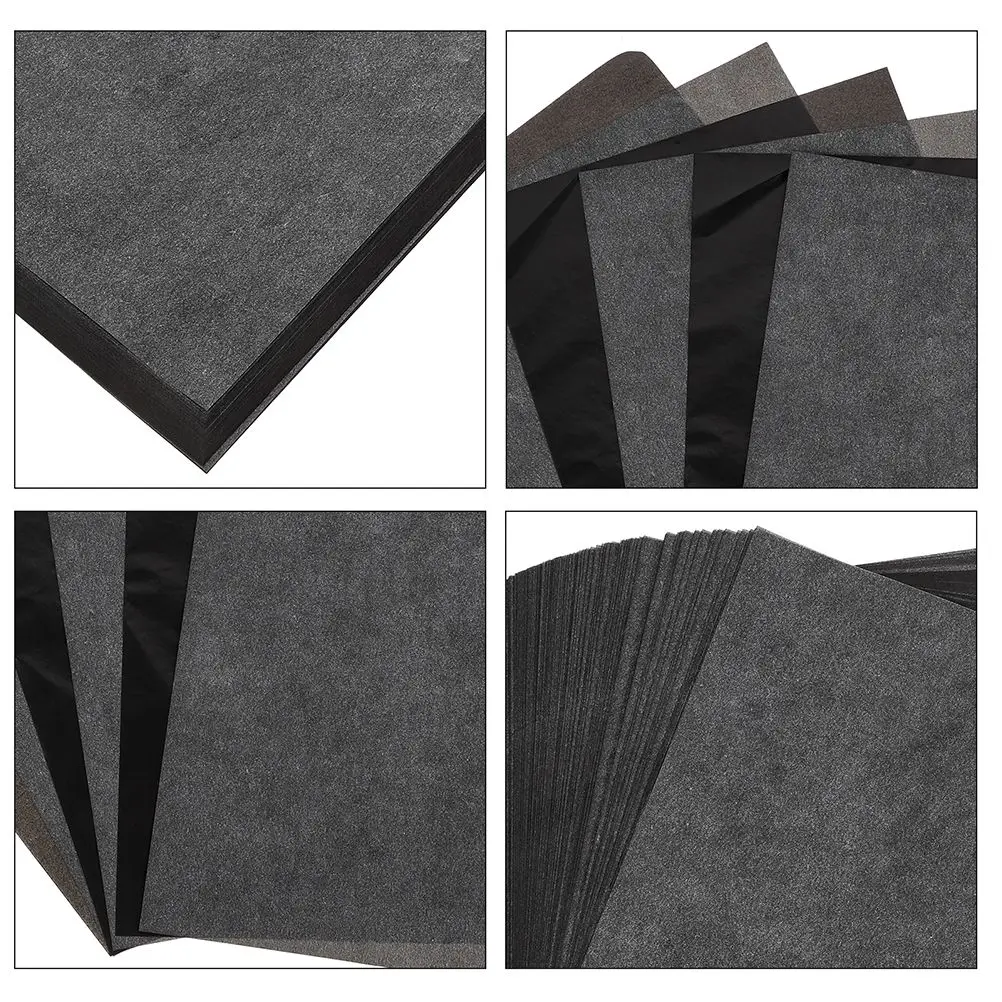 50 Pcs Carbon Tracing Paper Portable Transfer Graphite for Template Drawing Small Copy Office Wood