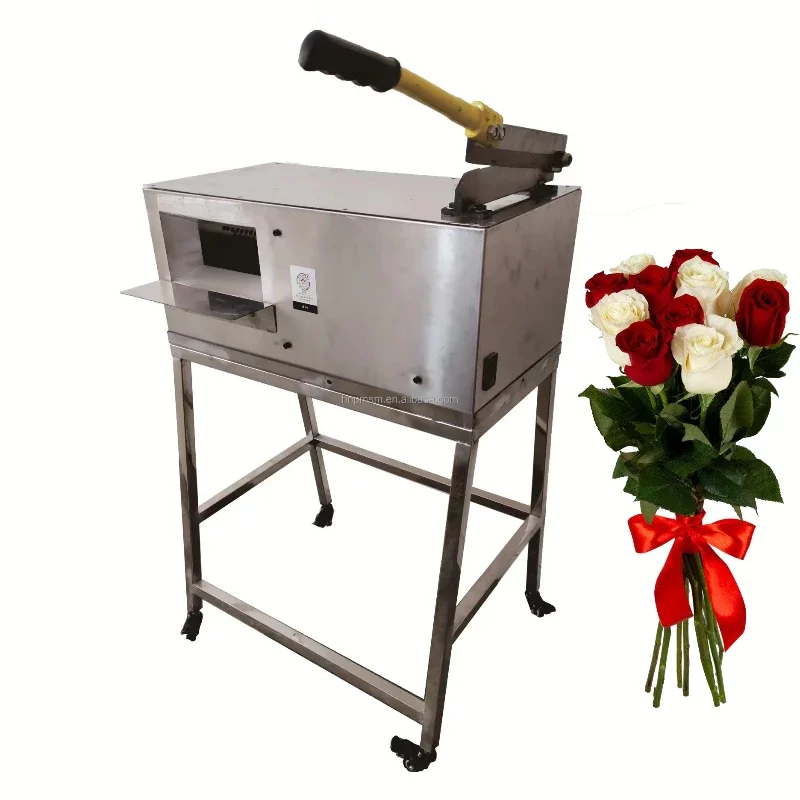 Popular Choice Rose Leaf Stem Cutting Removing Machine High Standards Automatic Rose Thorn Remover Leaf Removal Machine