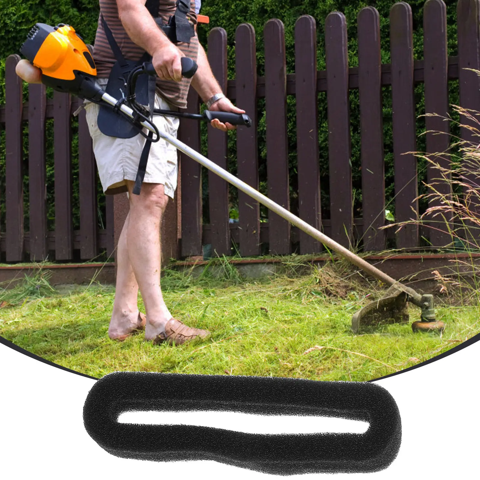 20Pcs Universal Lawn Mower Air Cleaner Sponge for Trimmer String Trimmer Cultivator Outdoor Equipment Extended Engine Lifespan