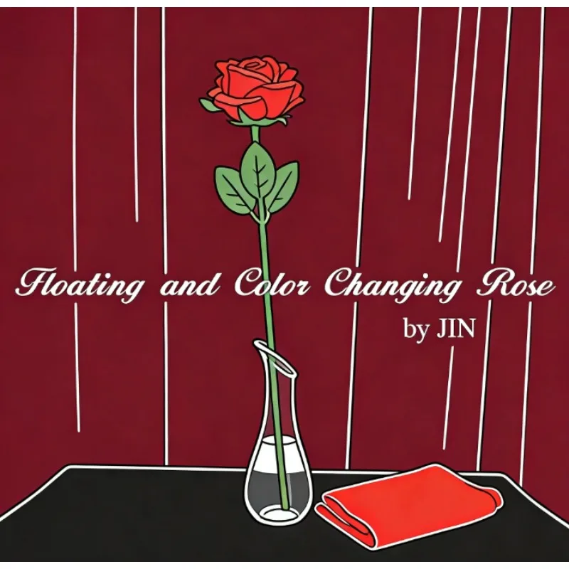 

Floating and Color Changing Rose by JIN Magic Trick Rose Floats and Changes Color in Hand Stage & Close Up Illusion Magic Props