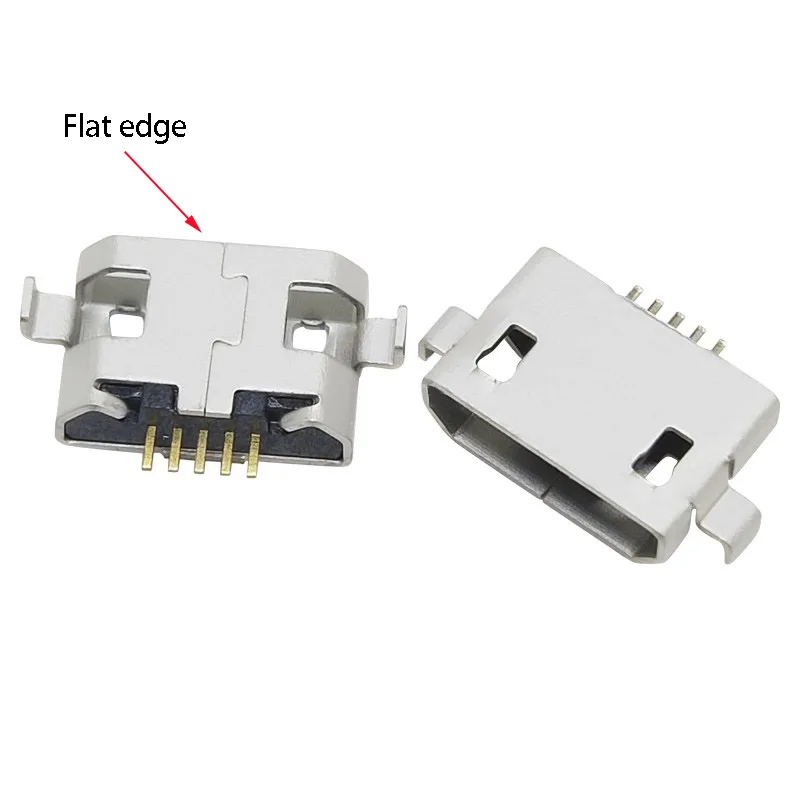 5PCS MICRO USB 5P Female Charge Jack Socket Flat Port Connector Sinking Board For DOOGEE S60 Bike Navigation MIO CYCLO 200 MK5P