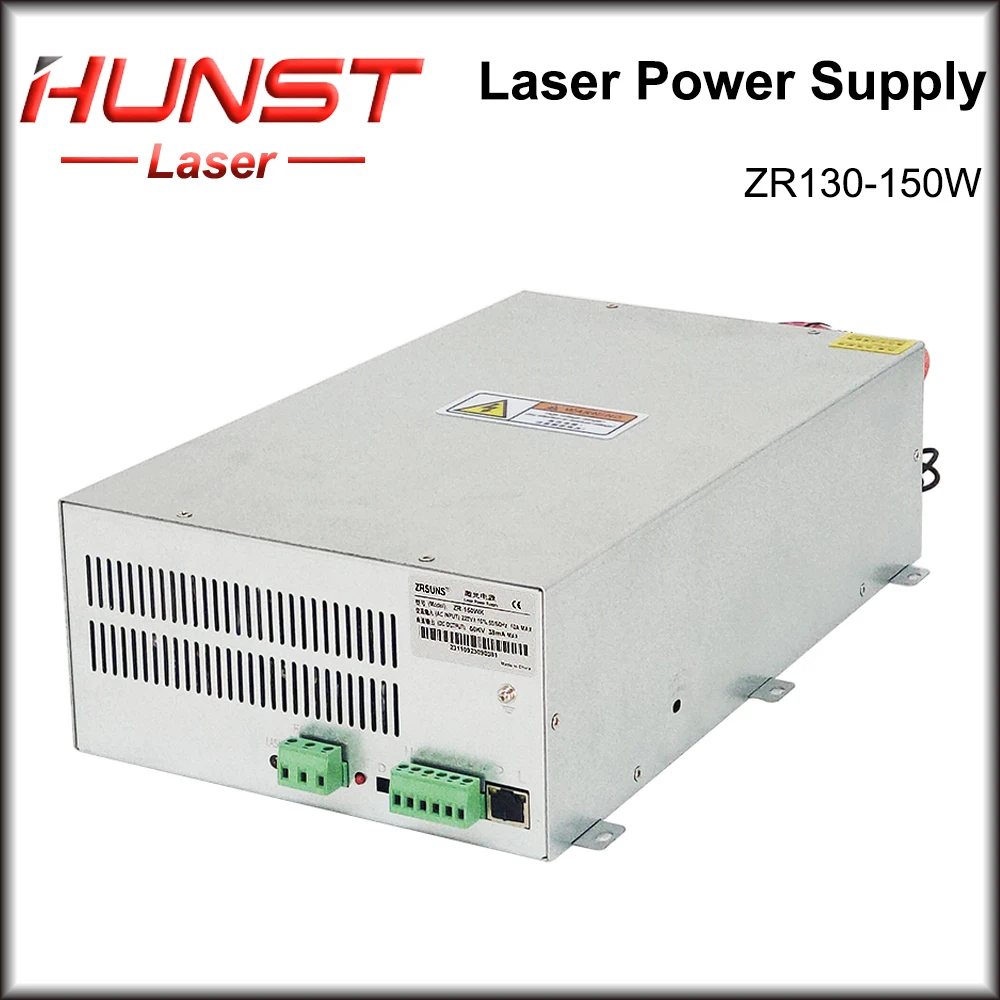 HUNST ZR130-150W Laser Power Supply for 130W-150W Co2 Glass Laser Tube Engraving and Cutting Machine 2Years Warranty.